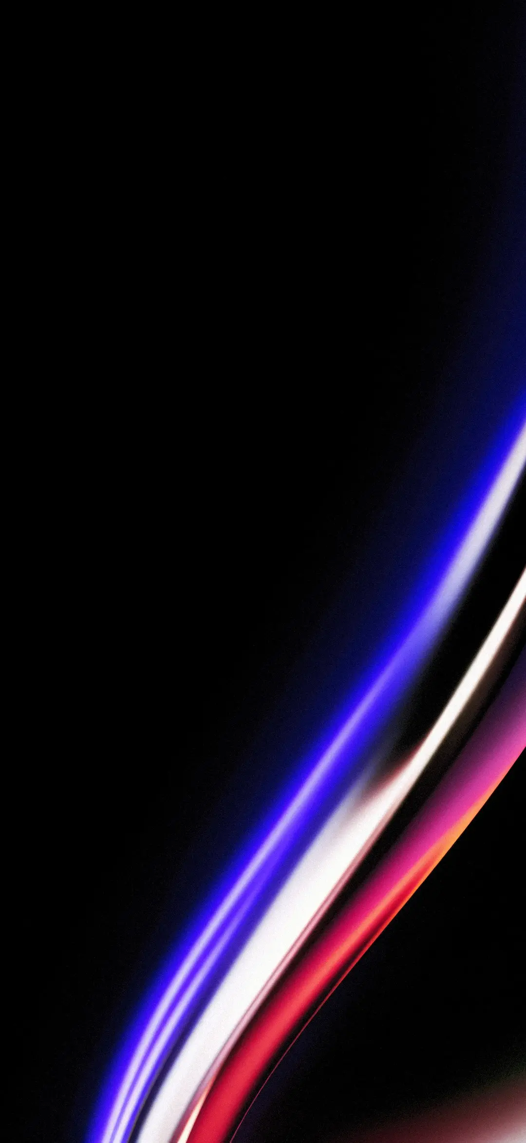 Wallpaper Chromiris Estela (azul y roja) en la pantalla de bloqueo de un móvil