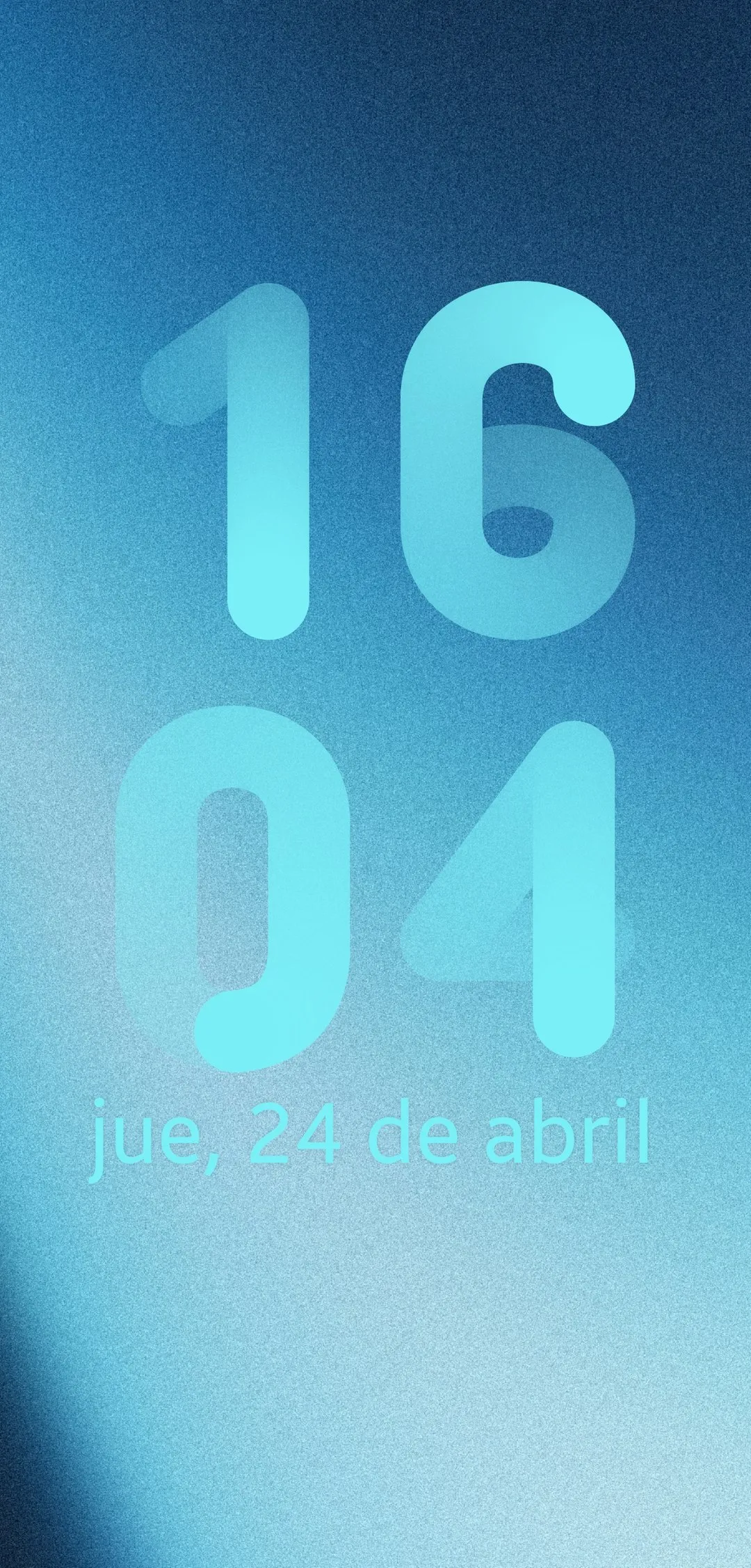 Captura de pantalla de un Galaxy con un wallpaper Gradience en la pantalla de bloqueo (1 de 5)