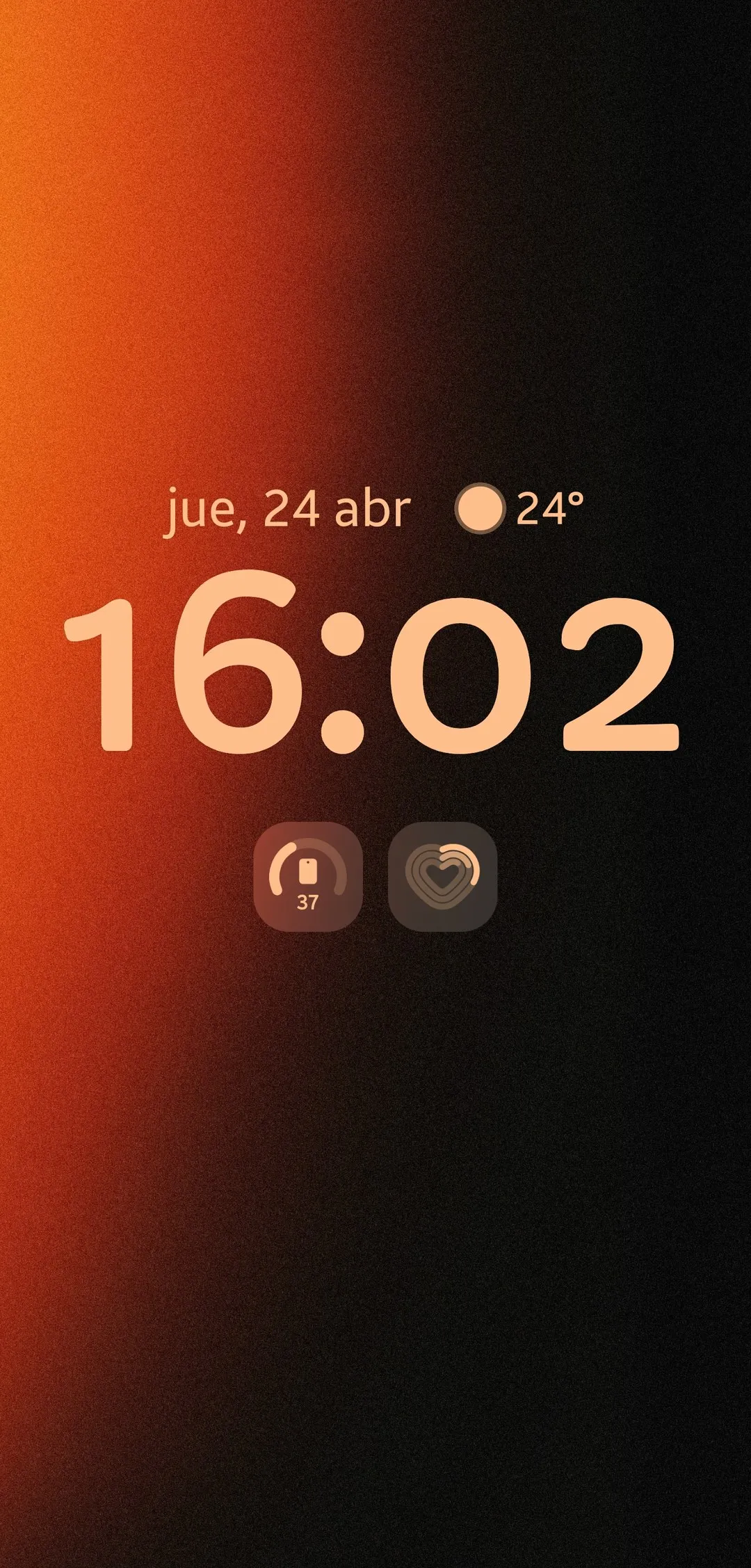 Captura de pantalla de un Galaxy con un wallpaper Gradience en la pantalla de bloqueo (5 de 5)