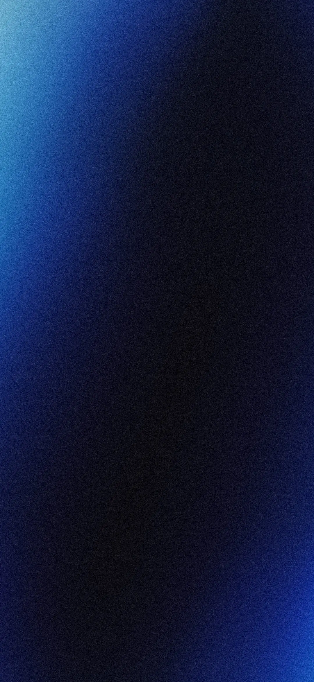 Wallpaper Gradience Medianoche (azul noche) en la pantalla de bloqueo de un móvil
